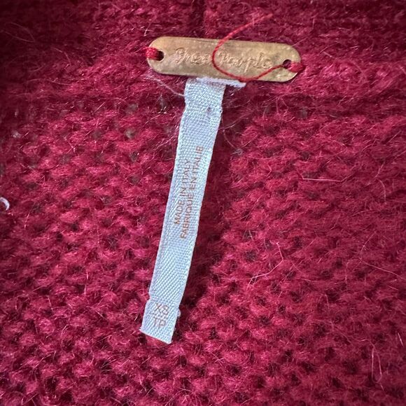 Free People Over the Rainbow Cardigan Womens XS Sweater Mohair Blend Duster Long - Picture 6 of 10